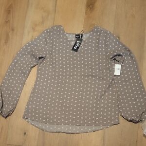 NWT Cruel Denim Long Sleeved Top  Size Medium Western